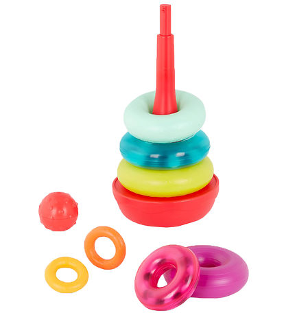 B. toys Stablelegetøj - Rainbow Rings - 9 Dele