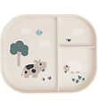 Done By Deer Inddelt Tallerken - Tiny Farm - Powder Done By Deer Inddelt Tallerken - Tiny Farm - Powder