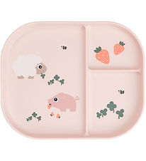Done By Deer Inddelt Tallerken - Tiny Farm - Powder Done By Deer Inddelt Tallerken - Tiny Farm - Powder