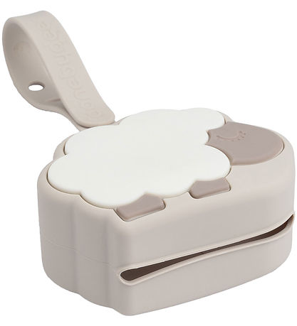 Done by Deer Silicone Pacifier holder - Sheepy Sand