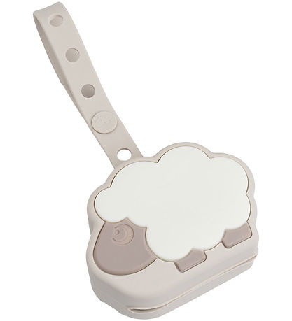 Done by Deer Silicone Pacifier holder - Sheepy Sand
