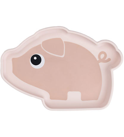 Done By Deer Silikone Stick And Stay Tallerken - Pigee - Powder Done By Deer Silikone Stick And Stay Tallerken - Pigee - Powder