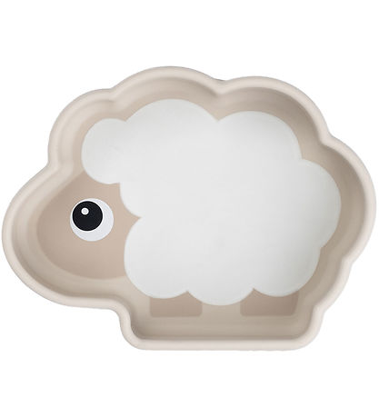 Done By Deer Silikone Stick And Stay Skål - Sheepy - Sand