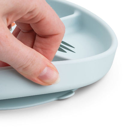 Done By Deer Stick And Stay Inddelt Tallerken - Playground - Blå