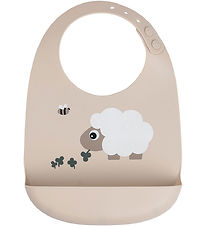 Done By Deer Hagesmæk m. Lomme - Silikone - Sheepy Sand Done By Deer Hagesmæk m. Lomme - Silikone - Sheepy Sand