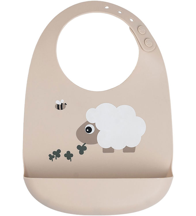 Done By Deer Hagesmæk m. Lomme - Silikone - Sheepy Sand billede