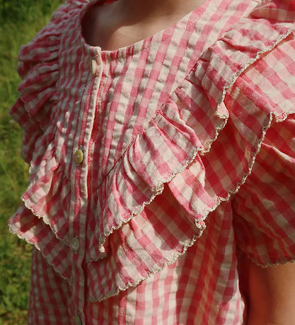 Konges Sløjd Skjorte - Kim Frill - Flamingo Plume Check