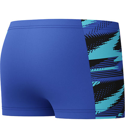 Speedo Badebukser - HyperBoom Panel - Blå m. Print