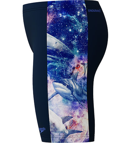 Speedo Badebukser - Digital Panel Jammer - Navy m. Hajer