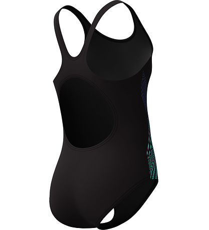 Speedo Badedragt - Placemement Muscleback - Sort m. Blå