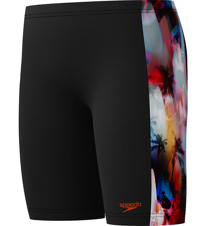 Speedo Badebukser - Digital Panel Jammer - Sort m. Print