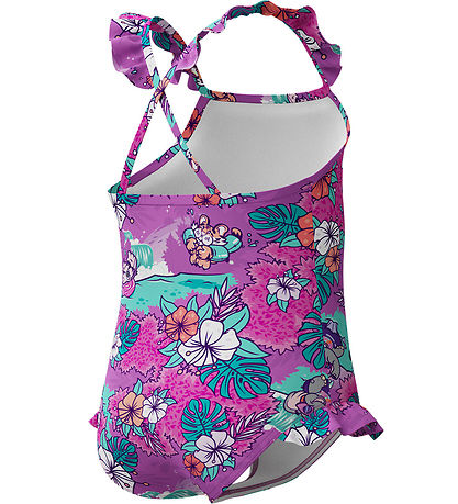 Speedo Badedragt - Lear To Swim - Lilla m. Blomster