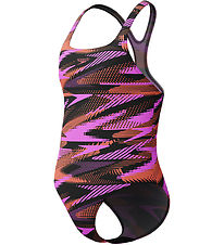 Speedo Badedragt - HyperBoom Allover Medalist - Sort/Lilla/Orang Speedo Badedragt - HyperBoom Allover Medalist - Sort/Lilla/Orang