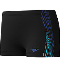 Speedo Badebukser - Plastisol Placement - Sort m. Blå