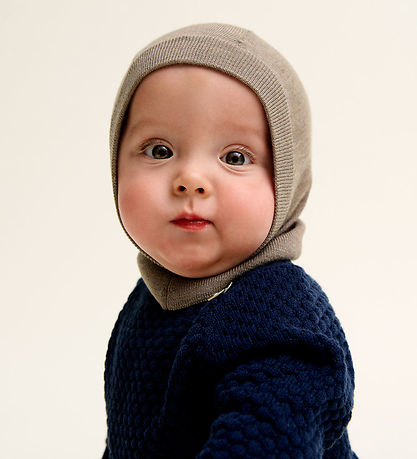 FUB Balaclava - Single Layer - Knitted - Taupe Melange