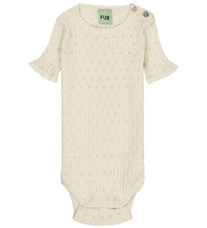 FUB Body  k/æ - Rib - Pointelle - Ecru