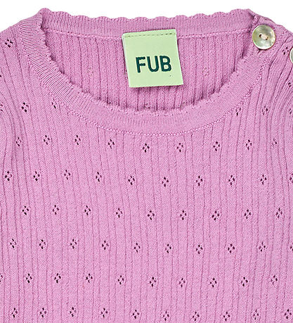 FUB Body k/æ - Rib - Pointelle - Orchid FUB Body k/æ - Rib - Pointelle - Orchid