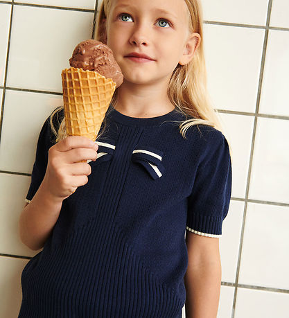 FUB T-shirt - Strik - Bow - Dark Navy