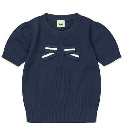 FUB T-shirt - Strik - Bow - Dark Navy