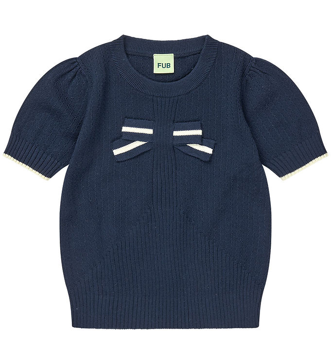 FUB T-shirt - Strik - Bow - Dark Navy