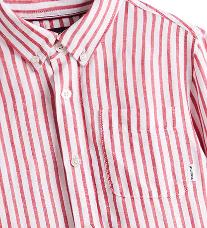 Tommy Hilfiger  Skjorte - Primary Red Stripe