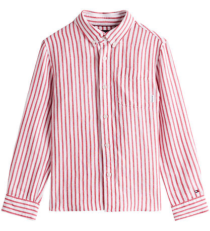 Tommy Hilfiger  Skjorte - Primary Red Stripe Tommy Hilfiger  Skjorte - Primary Red Stripe