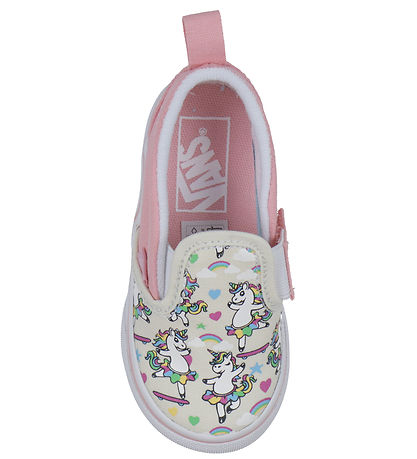 Vans Sko - Slip-On V - Ballet Skaticorn - Marshmallow/Pink