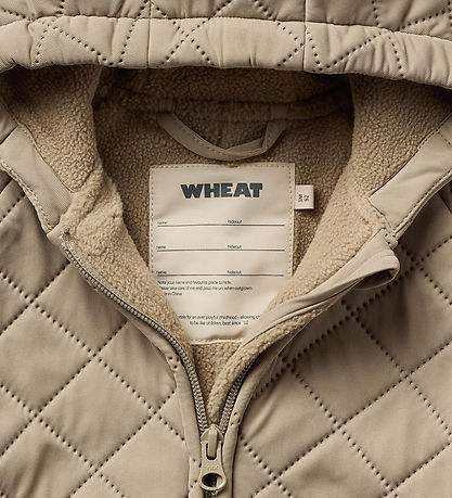 Wheat Termodragt m. Fleece - Cuddle - Beige Stone