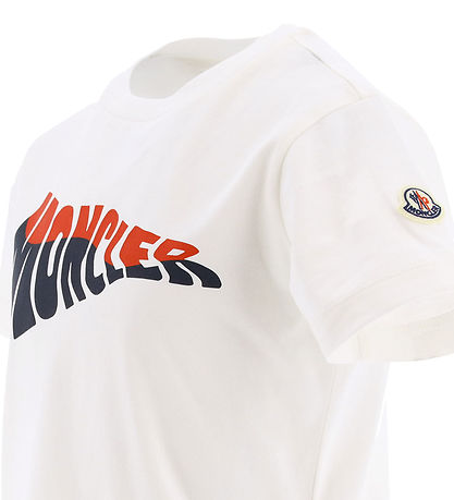 Moncler T-shirt - Hvid m. Print Moncler T-shirt - Hvid m. Print