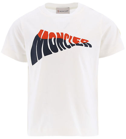 Moncler T-shirt - Hvid m. Print Moncler T-shirt - Hvid m. Print
