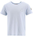 Moncler T-shirt - Lyseblåmeleret m. Similisten Moncler T-shirt - Lyseblåmeleret m. Similisten