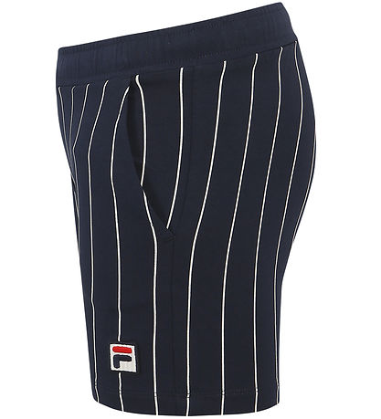 Fila Shorts - Leczna - Black Iris/Bright White Striped