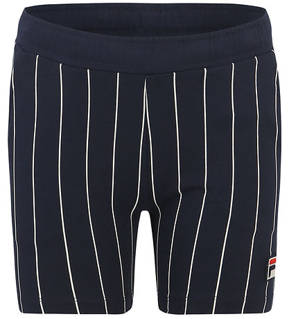Fila Shorts - Leczna - Black Iris/Bright White Striped