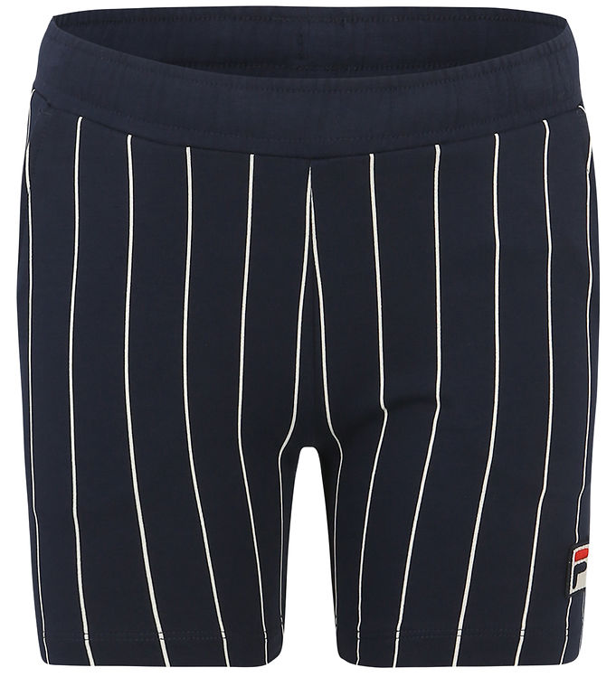 Fila Shorts - Leczna - Black Iris/Bright White Striped