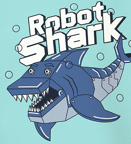 Name It T-shirt - NmmVux - Blue Tint/Shark