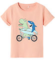 Name It T-shirt - NmmVux - Peach Pearl/Bike