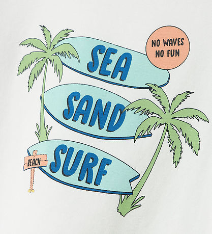 Name It T-shirt - NmmVux - Bright White/Sea