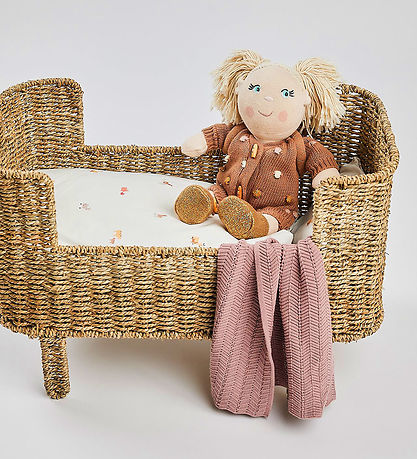 Smallstuff Dukketæppe - Strik - 36x47 cm - Powder