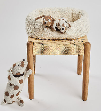 Smallstuff Bamser Med Hundekurv - Nature