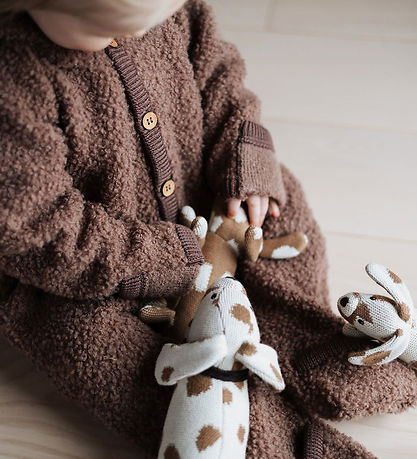 Smallstuff Bamser Med Hundekurv - Nature