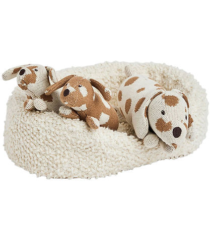 Smallstuff Bamser Med Hundekurv - Nature Smallstuff Bamser Med Hundekurv - Nature