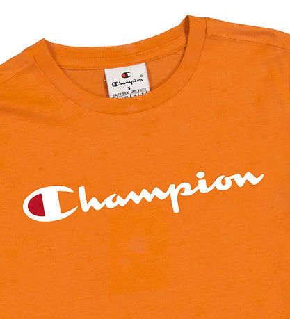 Champion T-shirt - Orange m. Print Champion T-shirt - Orange m. Print