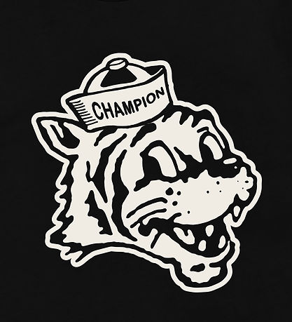 Champion T-shirt - Sort m. Print Champion T-shirt - Sort m. Print