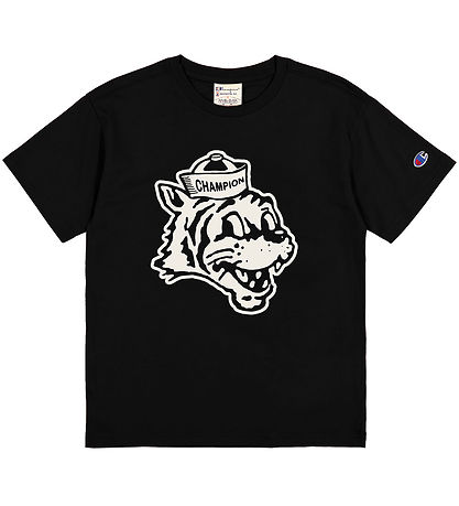 Champion T-shirt - Sort m. Print Champion T-shirt - Sort m. Print