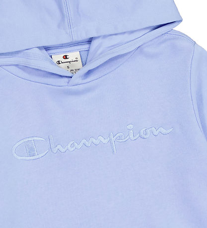 Champion Hættetrøje - Blå m. Logo Champion Hættetrøje - Blå m. Logo