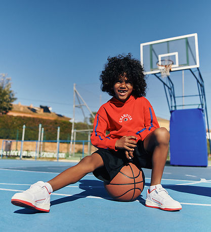 Champion Hættetrøje - Rød m. Logo Champion Hættetrøje - Rød m. Logo