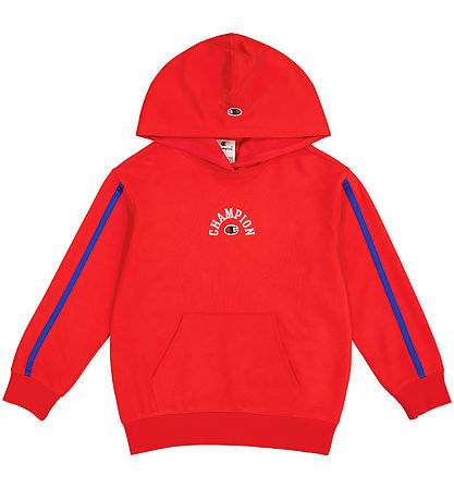 Champion Hættetrøje - Rød m. Logo Champion Hættetrøje - Rød m. Logo