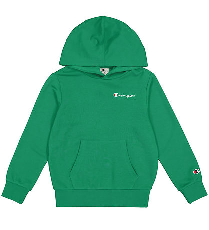 Champion Hættetrøje - Grøn m. Logo