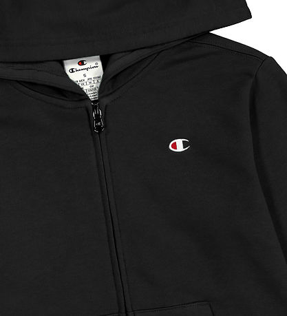 Champion Cardigan - Full Zip - Black w. Logo