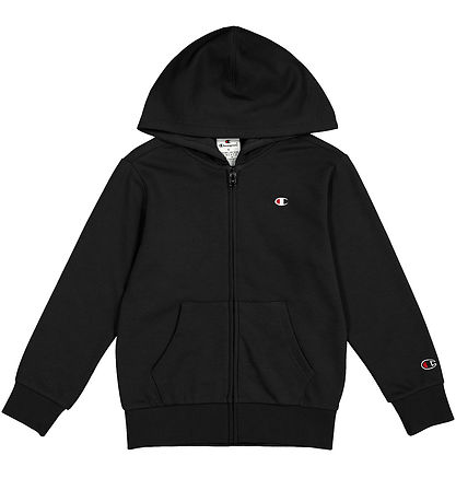 Champion Cardigan - Full Zip - Black w. Logo